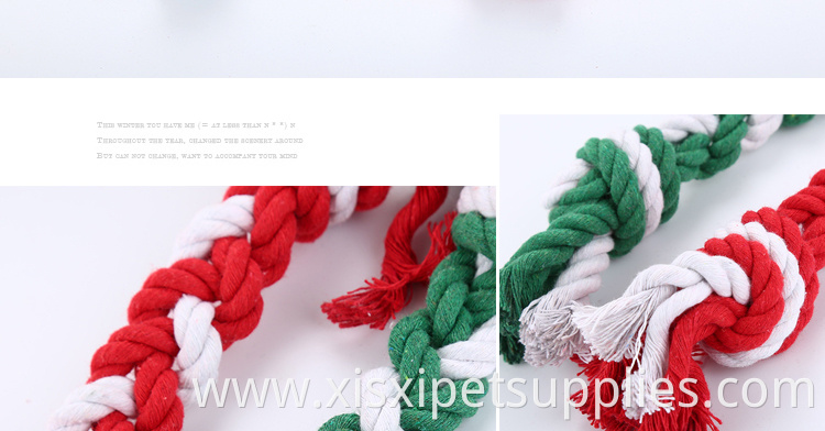Christmas Dog Toy 2019 New Arrive Handmade Weave Rope Dog Toy bone